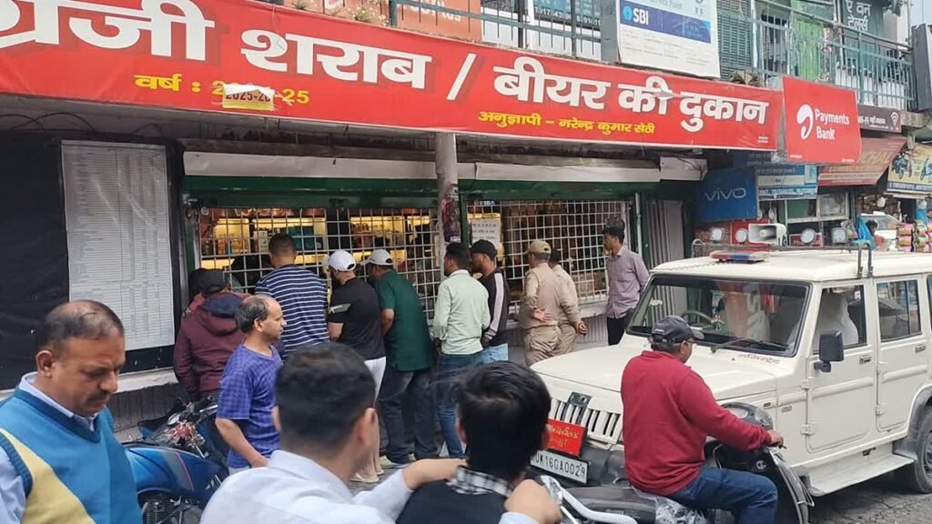 मसूरी में शराब ओवर रेटिंग पर एक्शन