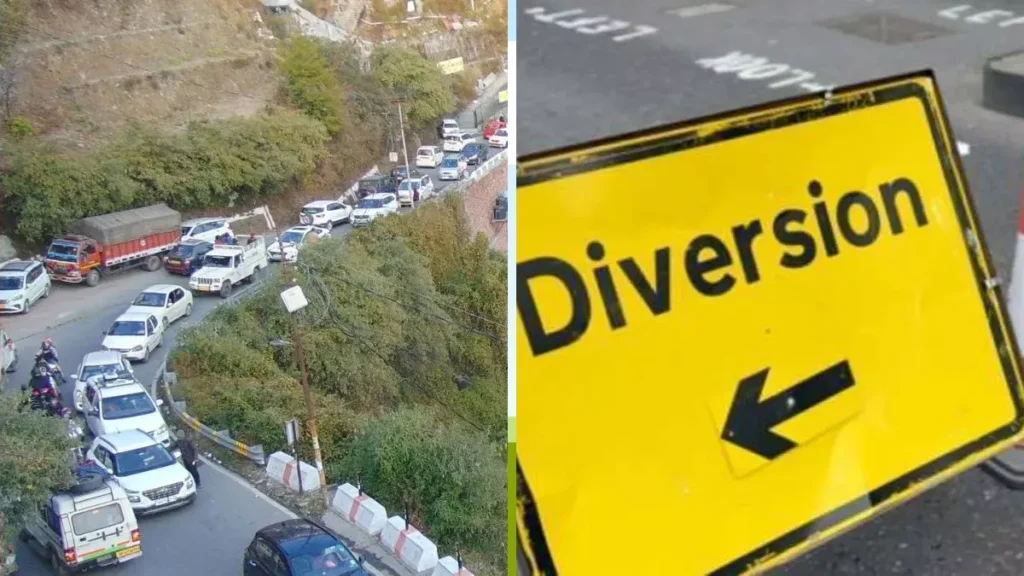 Masuri Trafic diversion