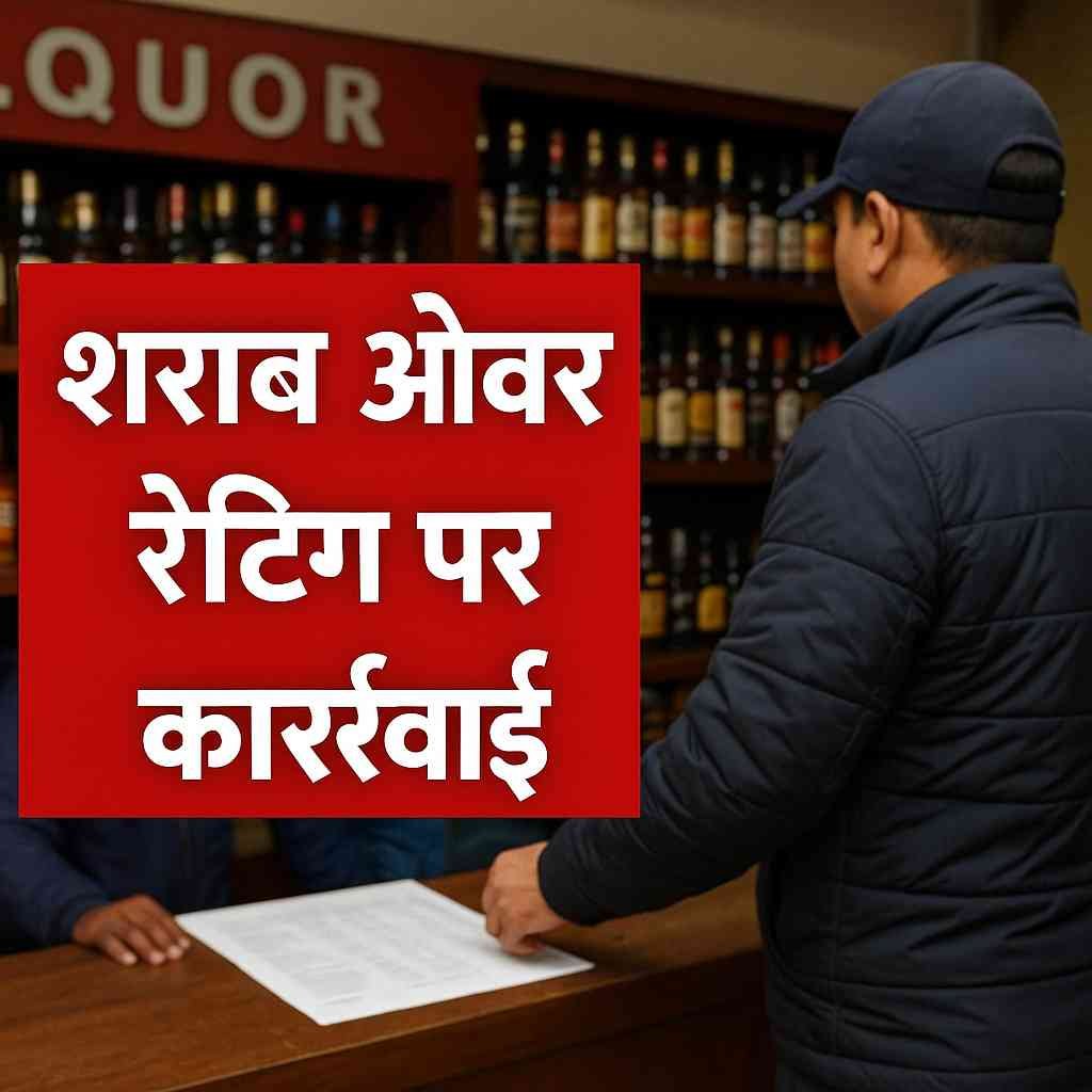 मसूरी में शराब ओवर रेटिंग पर एक्शन