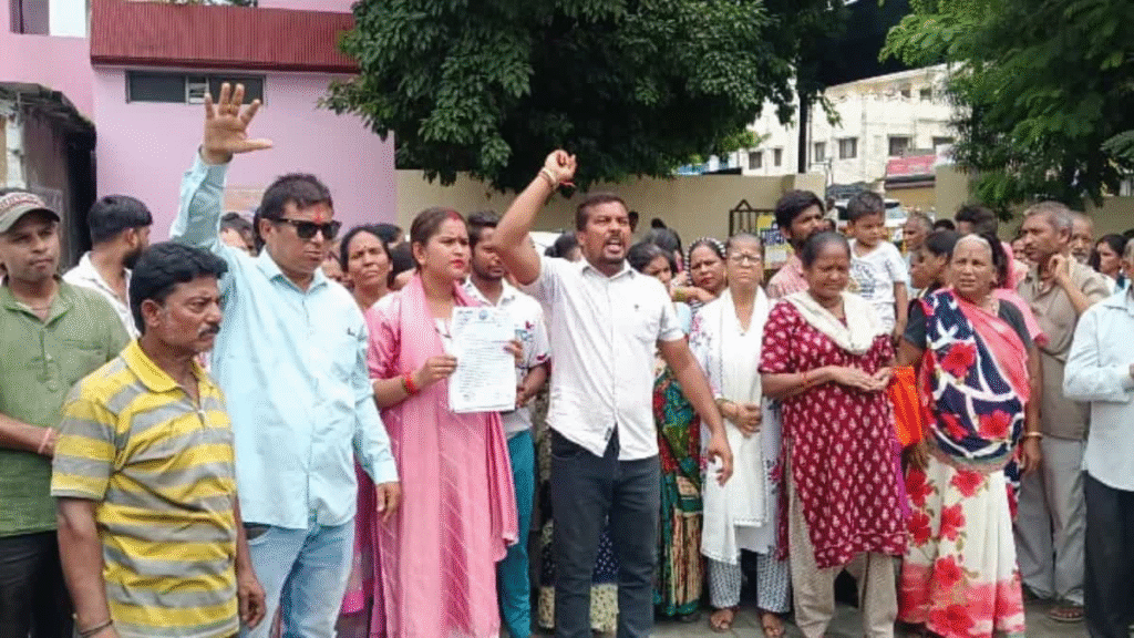 Haldwani-encroachment-protest-rajpura