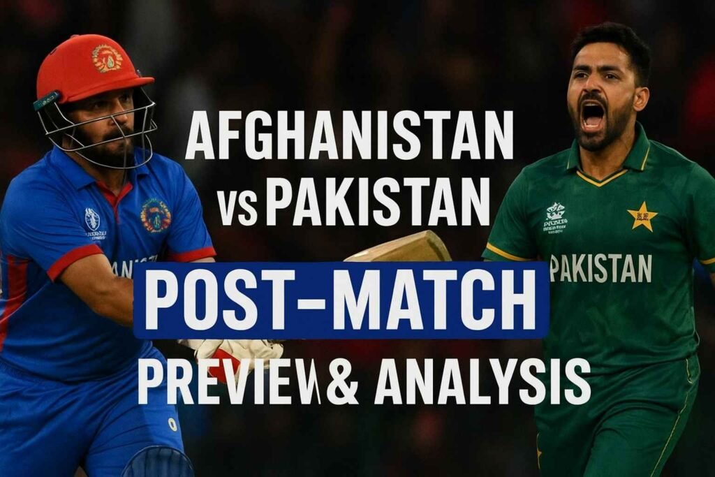 Afg vs Pak First T20i 2025