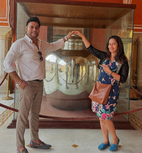 Priya Marathe with Syam Gokhale