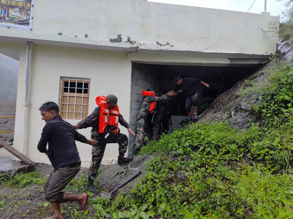 Uttarkashi Cloud Burst 5 August 2025 rescue