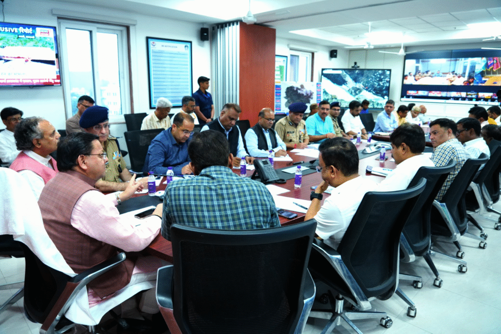 Cm Dhami Meeting