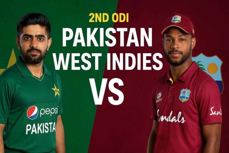 Pakistan vs West Indies 2nd ODI