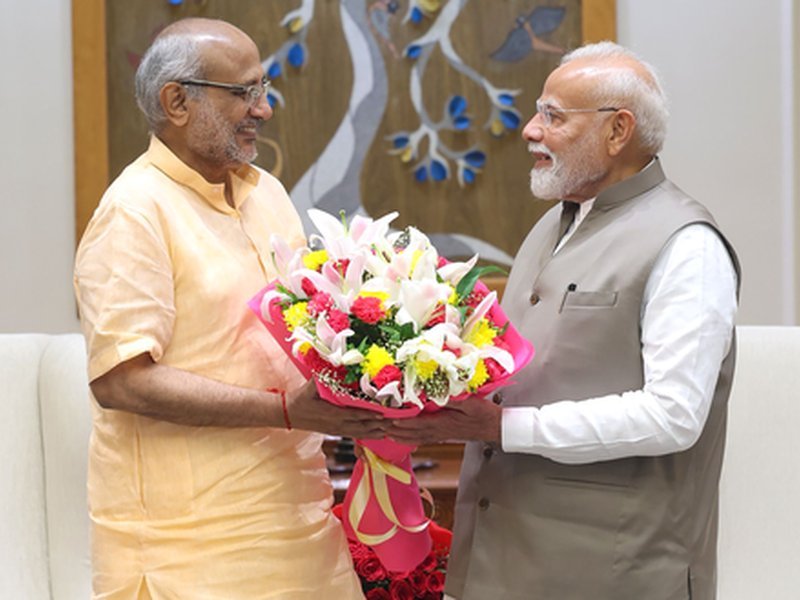 Cp Radhakrishnan with Pm Modi