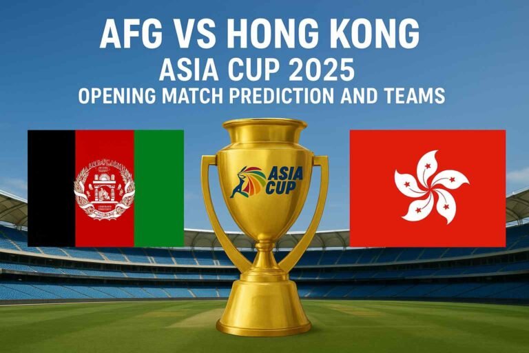 Afg vs Hong Kong Asia Cup 2025: Prediction & Lineups