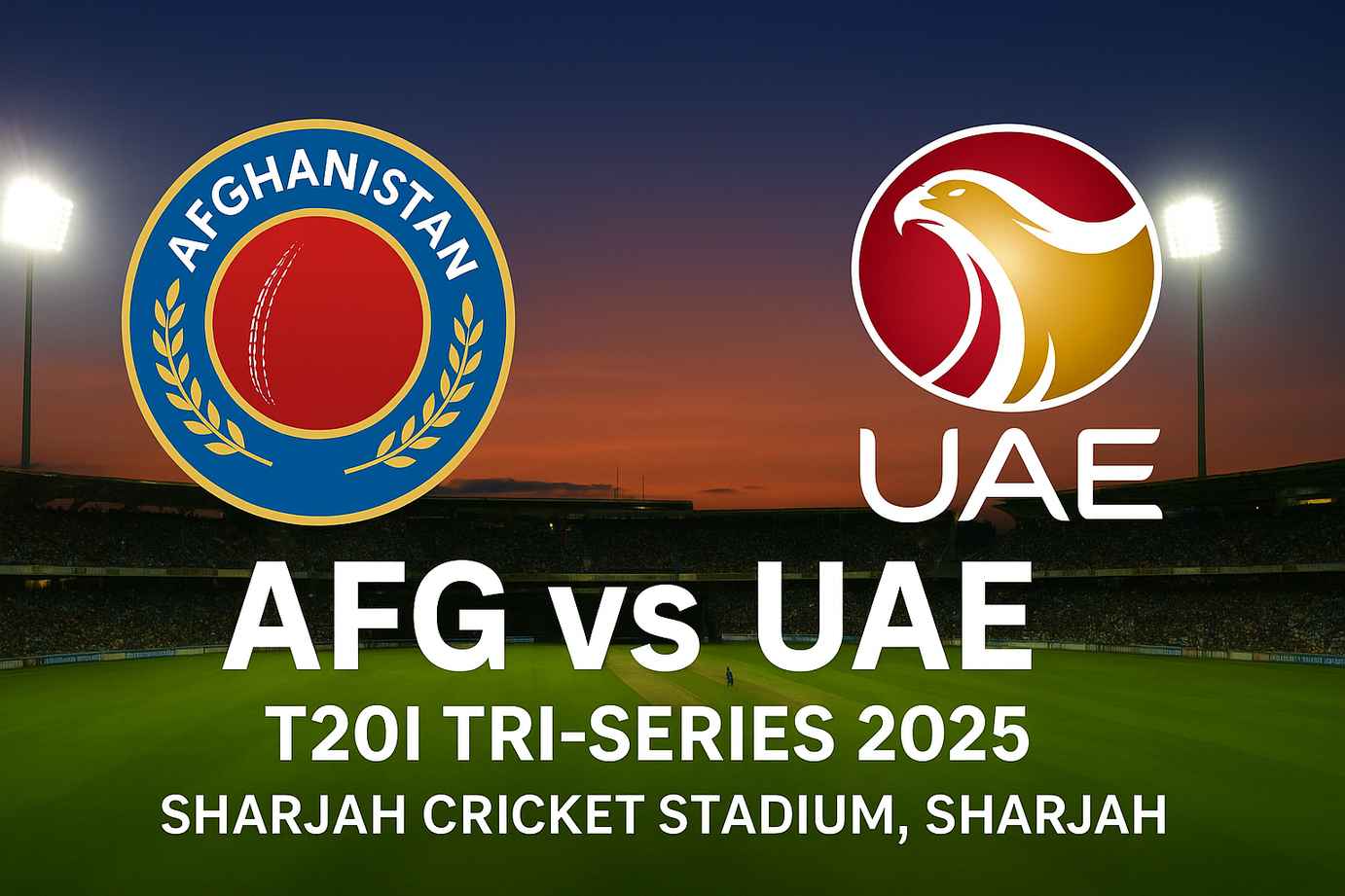 Afg vs Uae : Sharjah Hosts Thrilling Third T20I of Tri-Series 2025