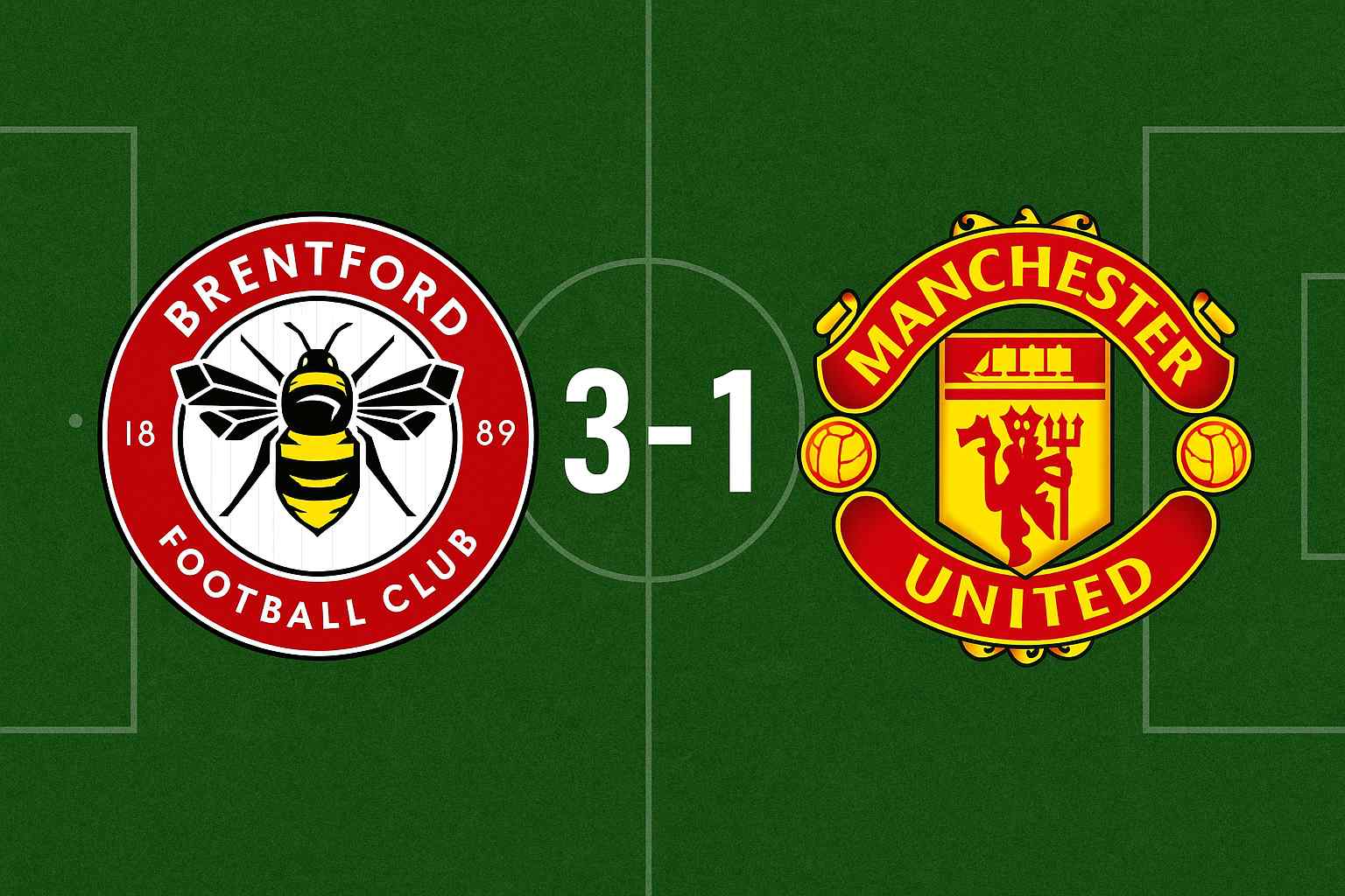 Brentford vs Manchester United : Stunning 3-1 Premier League Showdown Recap..