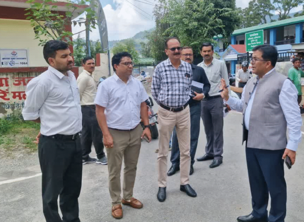 Pithoragarh dm inspects the passport office location