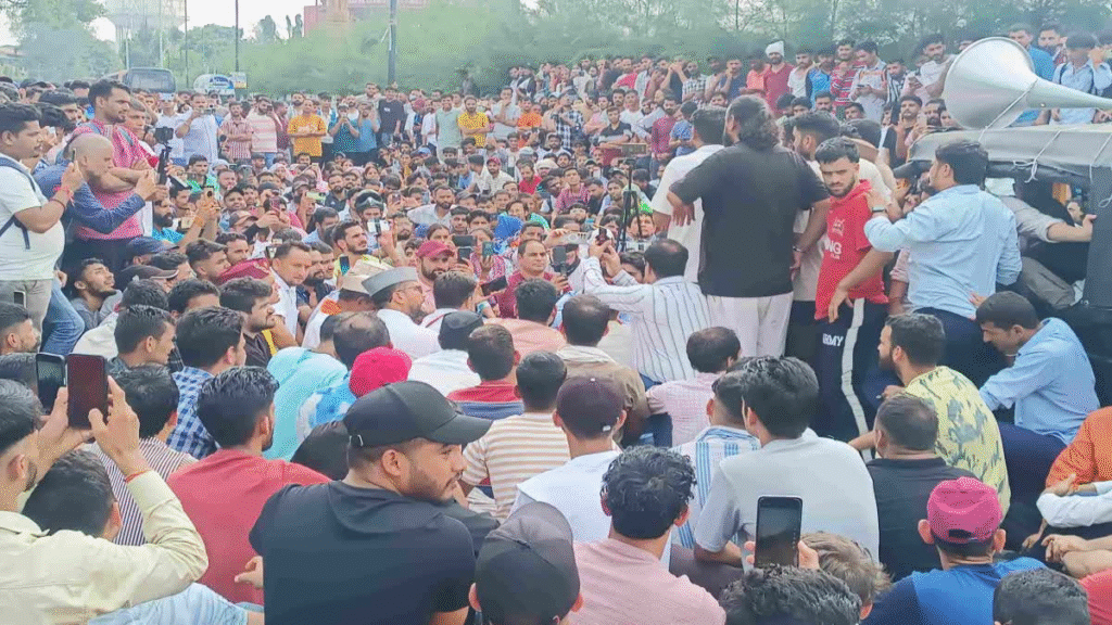 UKSSSC EXAM LEAK PROTEST