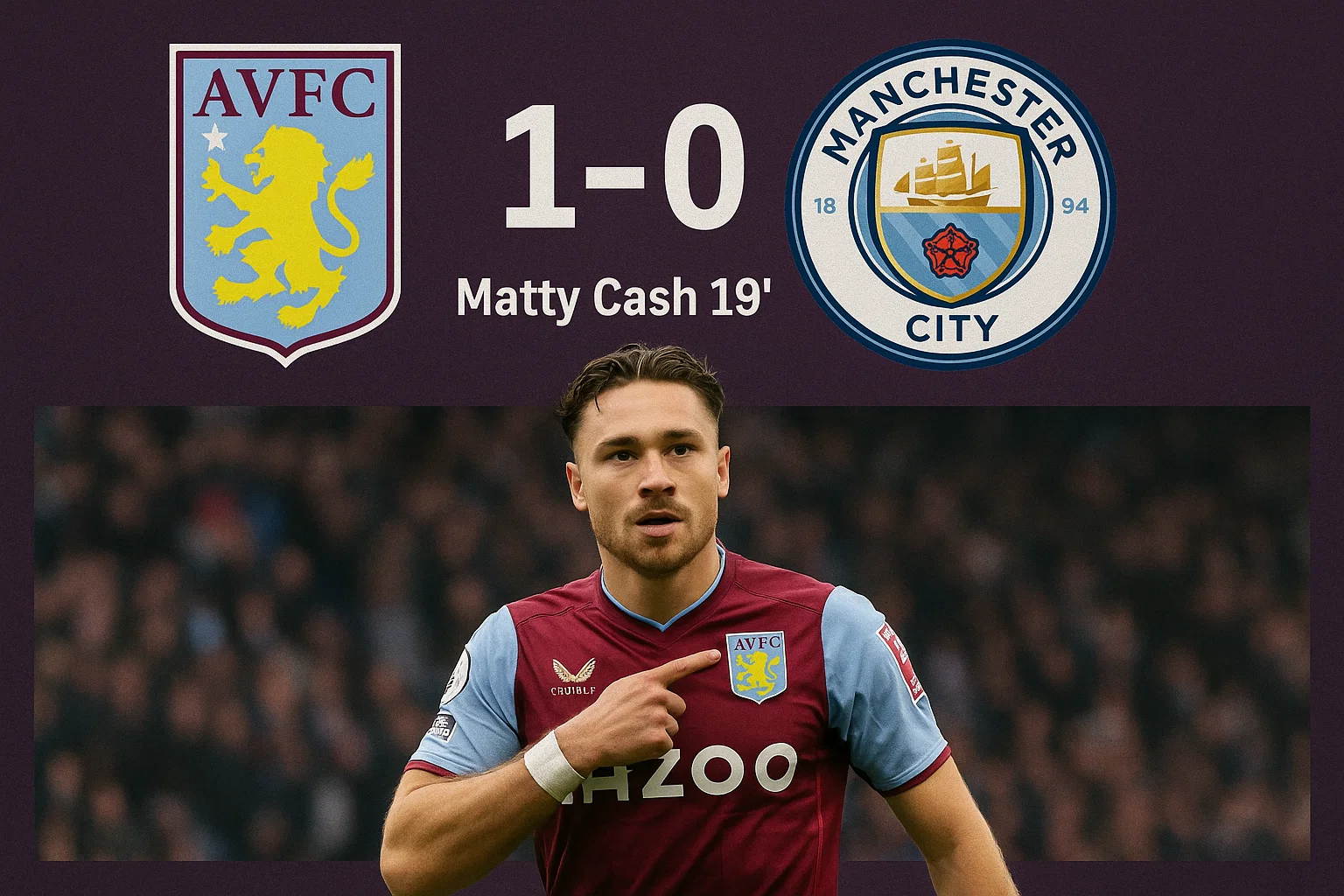 Aston Villa vs Man City 1-0 : Unbelievable Win, Full Breakdown..