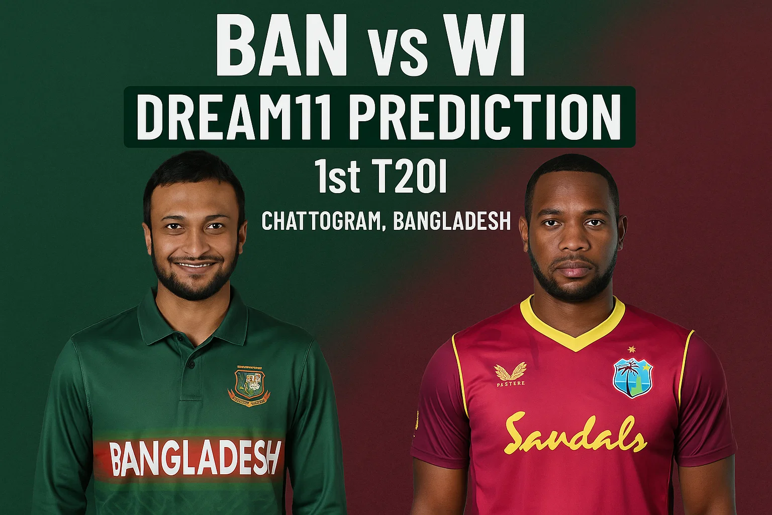 Ban vs WI Dream 11 Prediction: Expert Fantasy Cricket Tips for Today’s Match..