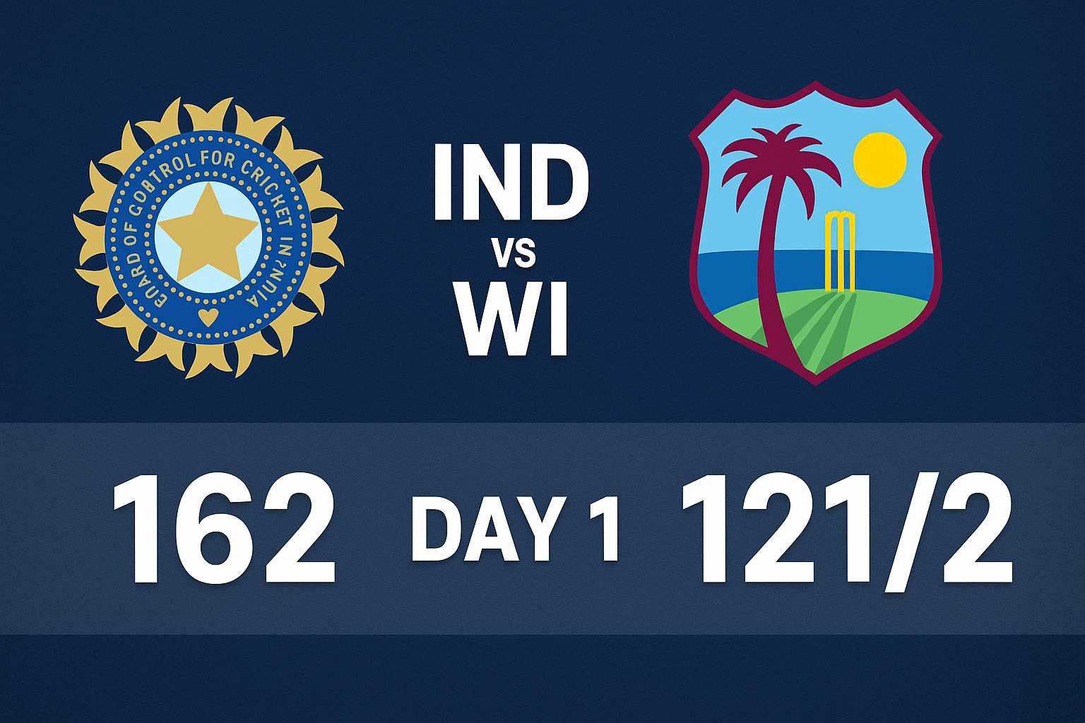 Ind vs WI Day 1: Stunning Collapse & Gritty Fightback | Full Match Report..