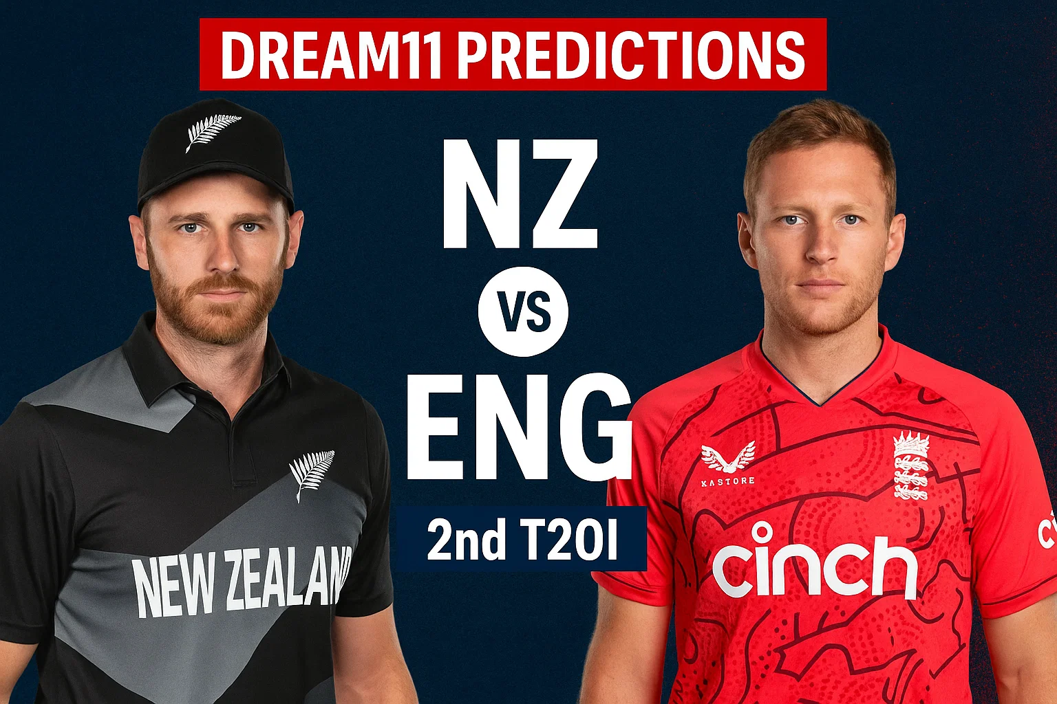 NZ vs ENG Dream11 Predictions 2nd T20I: Best Fantasy Tips, Playing XI & Match Preview..