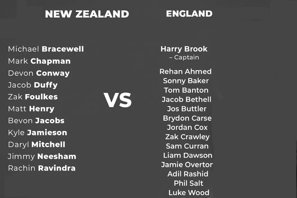 NZ vs Eng 2025 Series Preview | Full Schedule, Teams & Venues.. 3 Nz v ENG both Team Squad