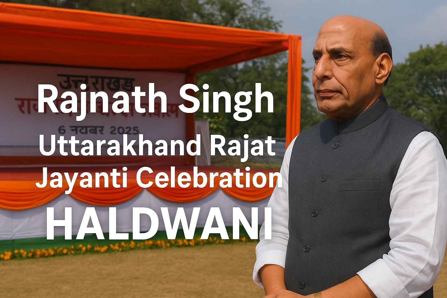 हल्द्वानी में विशेष रूप से मनाया जाएगा राज्य स्थापना दिवस , केंद्रीय रक्षा मंत्री राजनाथ सिंह हो सकते है शामिल…