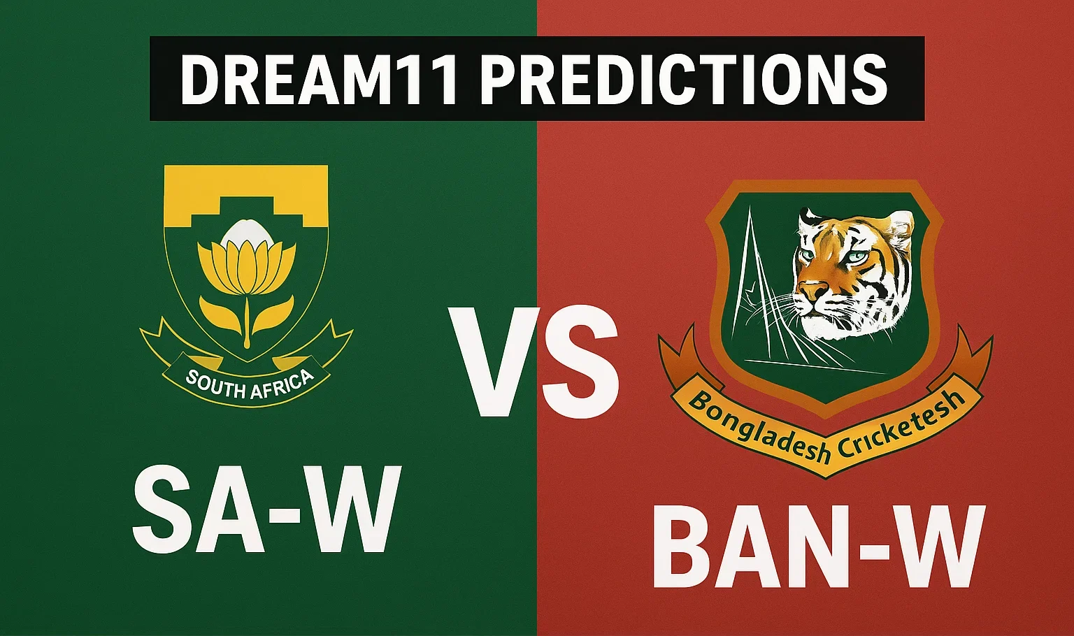 Sa W vs Ban W Dream 11 Predictions – Expert Dream11 Teams..
