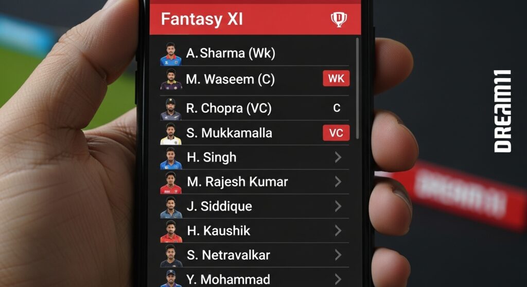 Dream 11 team small league Uae vs Usa Odi