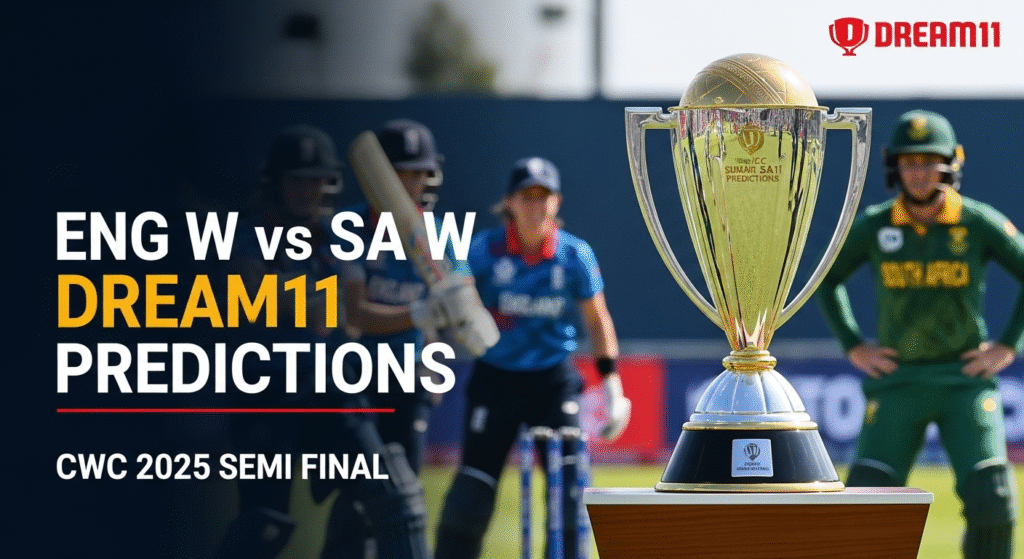 Eng W vs SA W Dream 11 Predictions CWC 2025 SF