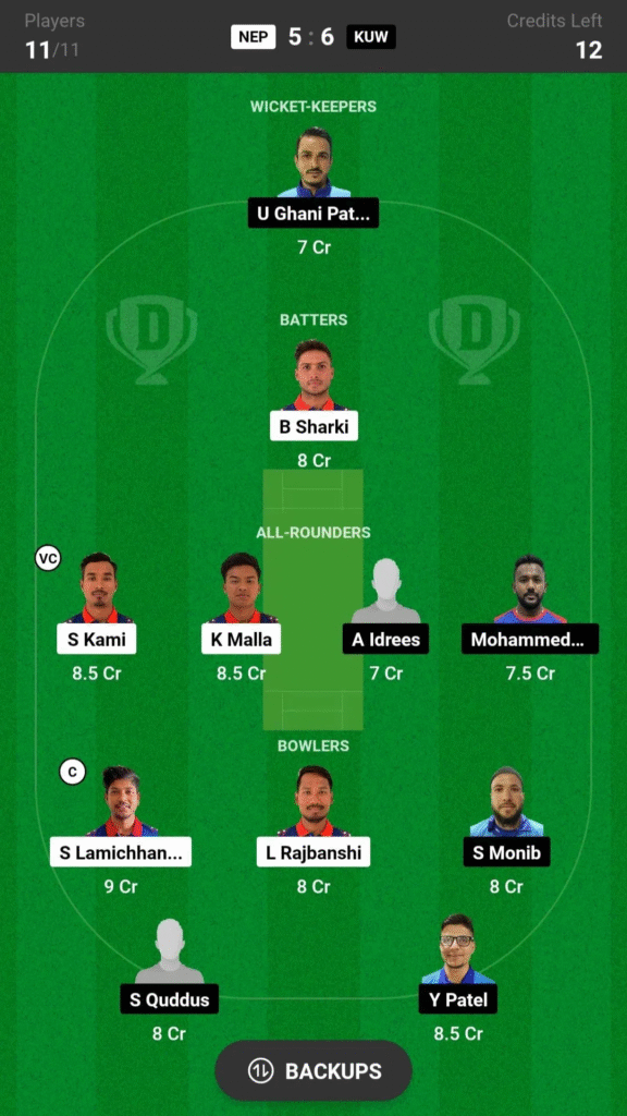 NEP vs KUW Dream11 Prediction