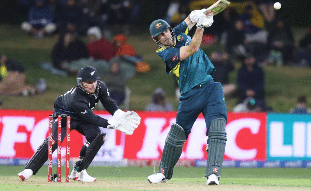 Nz vs Aus : Mitchell Marsh Smashed 85