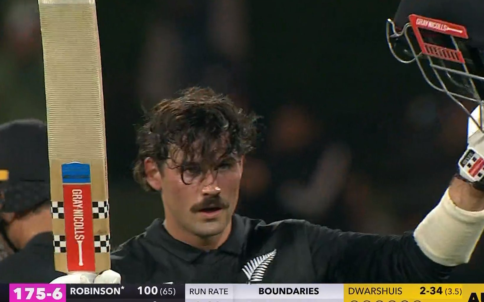 Robinson 100 against australia