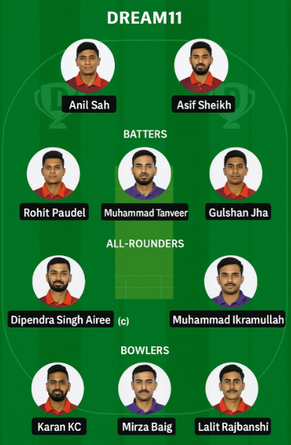 Nep vs Qat Dream 11 Predictions Team 3