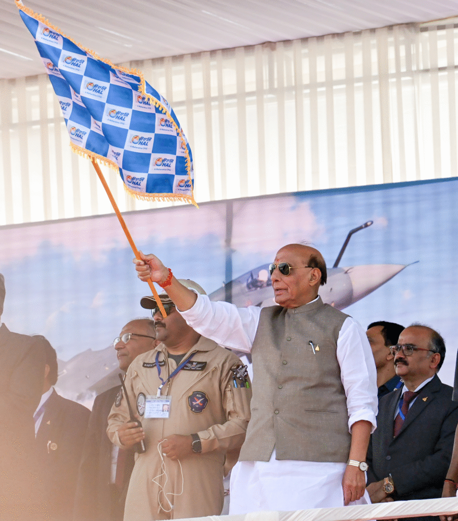 Defence minister Rajnath singh Flag Off Tejas Mk-1A