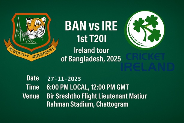 Sports Buzz: Epic Cricket Dream 11 Predictions & News 17 BAN vs IRE Dream11 Prediction