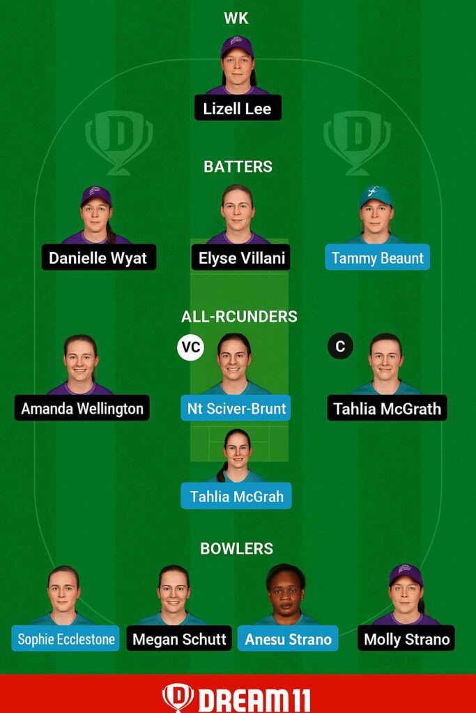 HB vs AS Grand League Dream11 team