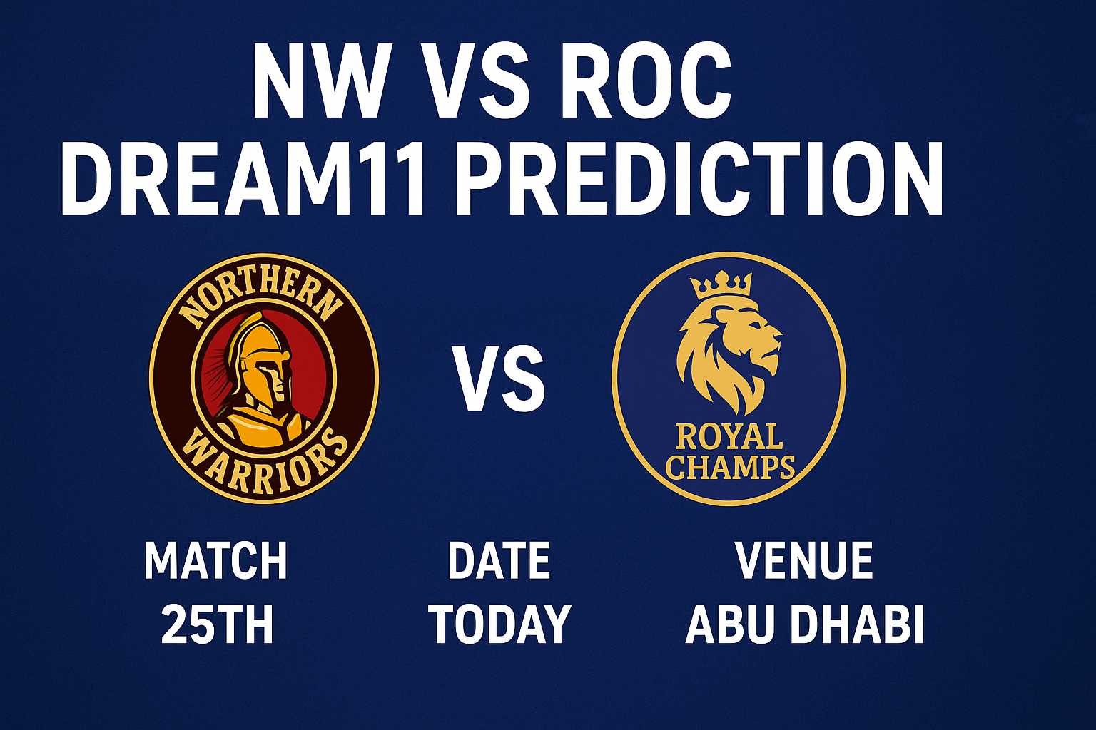 NW vs ROC Dream11 Prediction Today Match : Best Experts Tips..