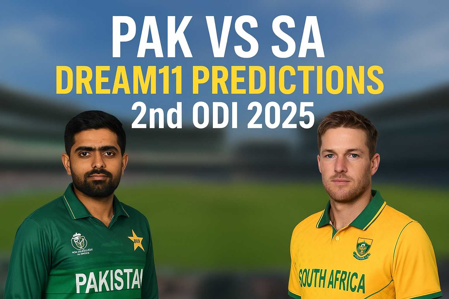 Pak vs SA Dream11 Predictions 2nd ODI: Best Fantasy Picks..