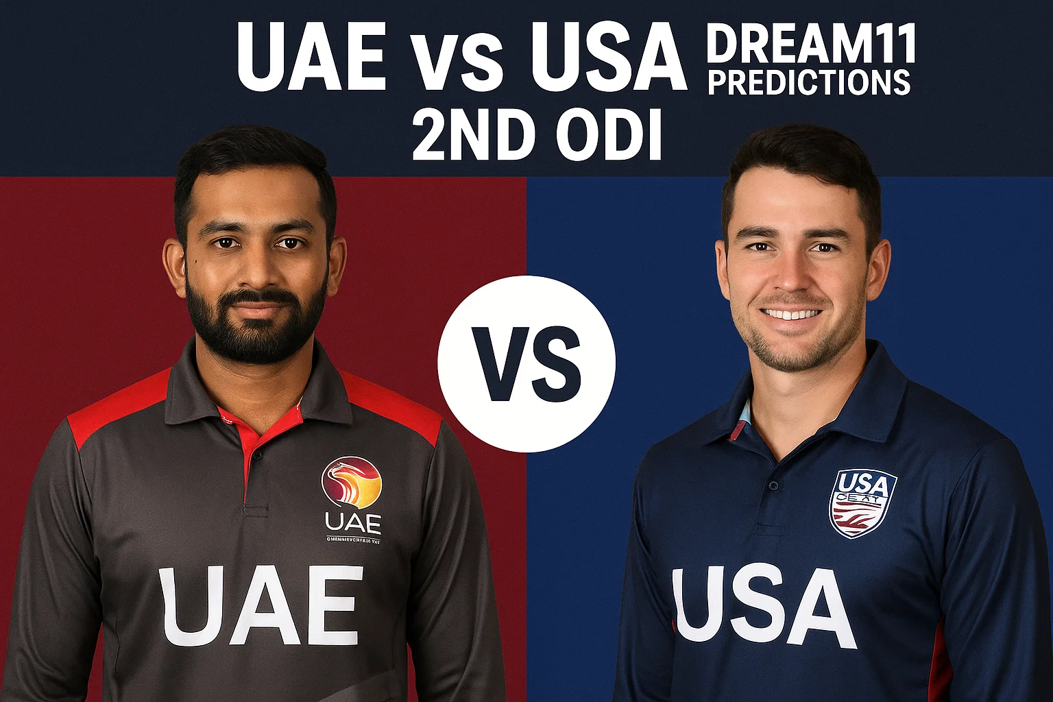 UAE vs USA Dream 11 Predictions 2nd ODI , Expert Dream11 Tips..