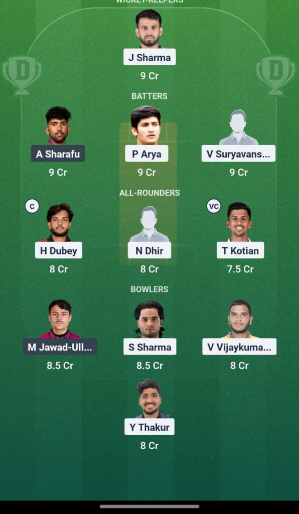 IND A vs UAE Dream11 Prediction today match