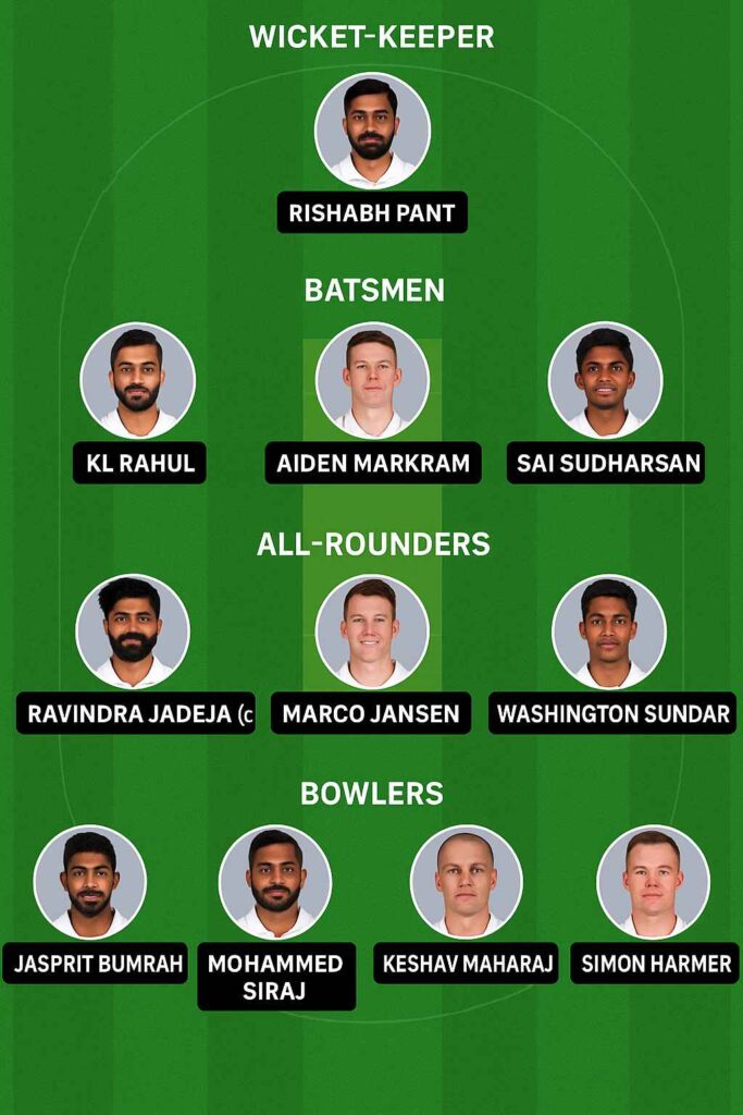 Ind vs SA Dream11 Team Small League 2nd Test