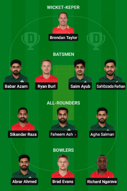 Pak vs Zimbabwe Dream11 Prediction : Today Match Fantasy XI Tips & Trick.. 5 Pak vs Zimbabwe Dream11 Prediction Grand League