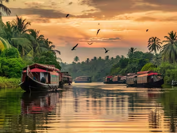 Top 10 Places to Visit in India in 2025 (Amazing + Unexpected Picks) 6 Kerala Backwaters – God’s Own Country