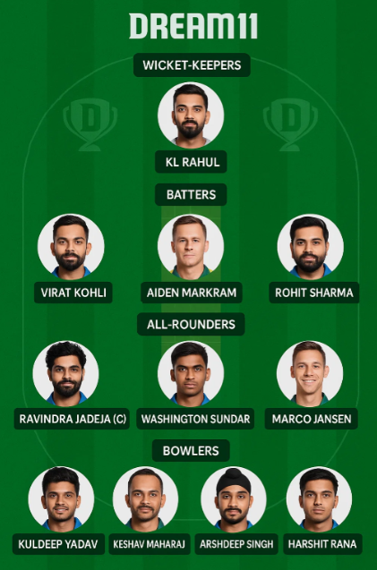 IND vs SA 1st ODI Dream11 Prediction : Final Best Fantasy Tips... 4 IND vs SA 1st ODI Dream11 Team Prediction