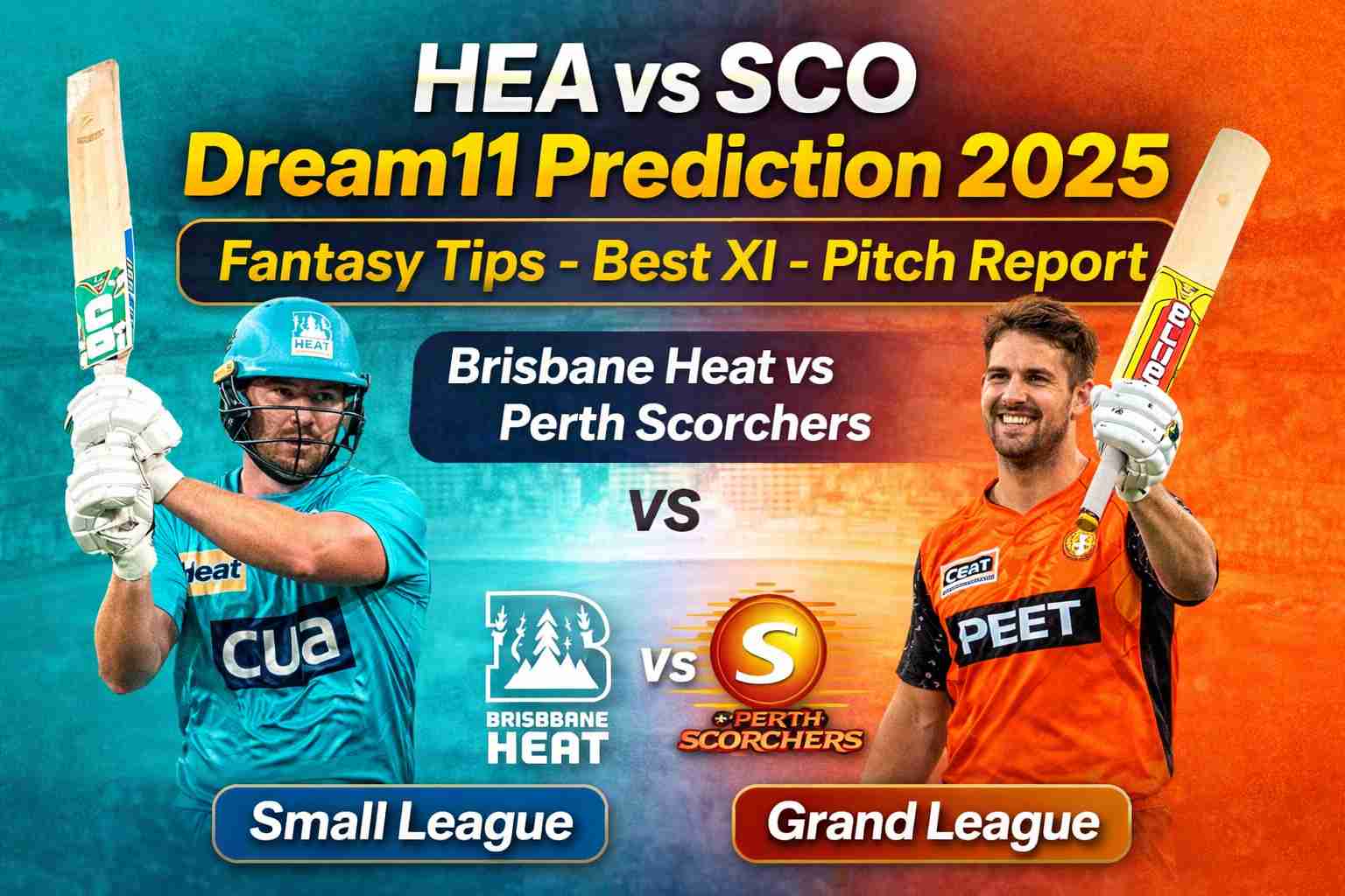 HEA vs SCO Dream11 Prediction 2025: Best Fantasy Team, Playing XI & Tips..