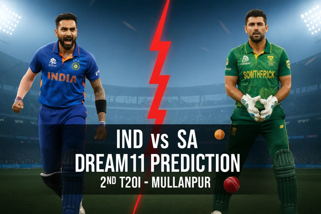 IND vs SA 2nd T20i Dream11 Team Prediction , Bold Fantasy XI.. 3 IND vs SA 2nd T20i Dream11 Team Prediction