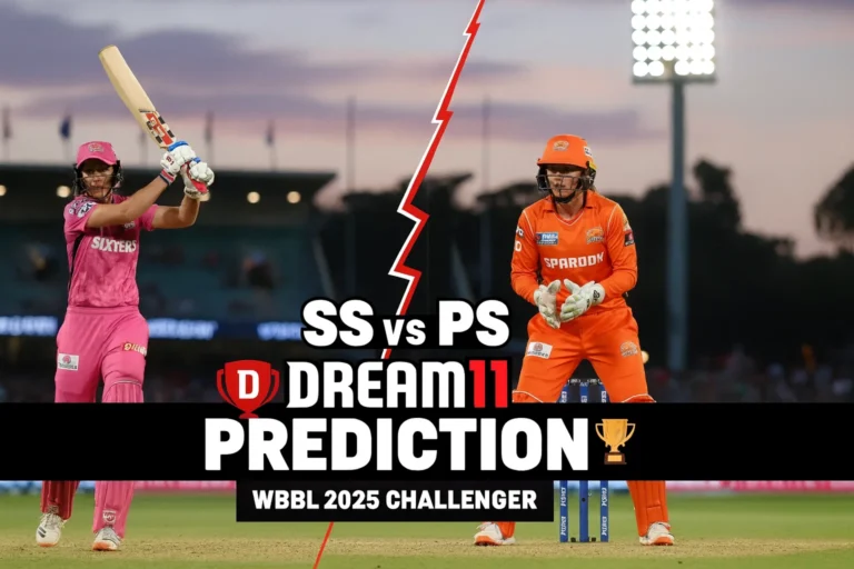 Sports Buzz: Epic Cricket Dream 11 Predictions & News 14 SS vs PS Dream11 Prediction Today