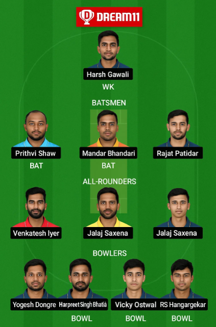 MP vs MAH Dream11 Prediction | Best Team & Tips 2025.. 4 MP vs MAH Dream11 Prediction | Best Team & Tips 2025