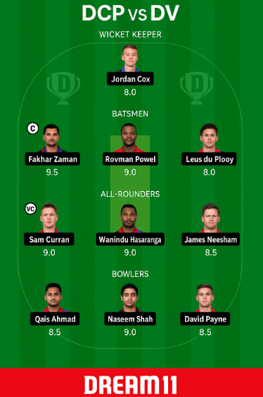 DCP vs DV Dream11 Prediction , Best picks For ILT20 2025 Match One... 4 DCP vs DV Dream11 Prediction
