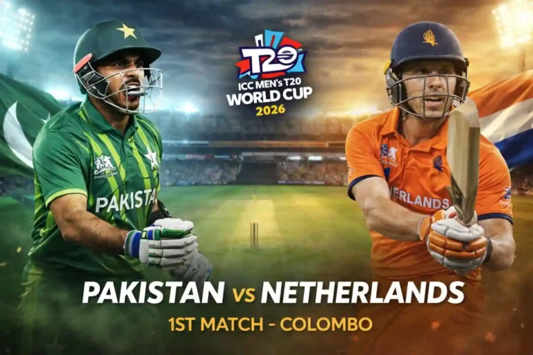PAK vs NED Dream11 Prediction 1st Match ICC Men’s T20 World Cup 2026